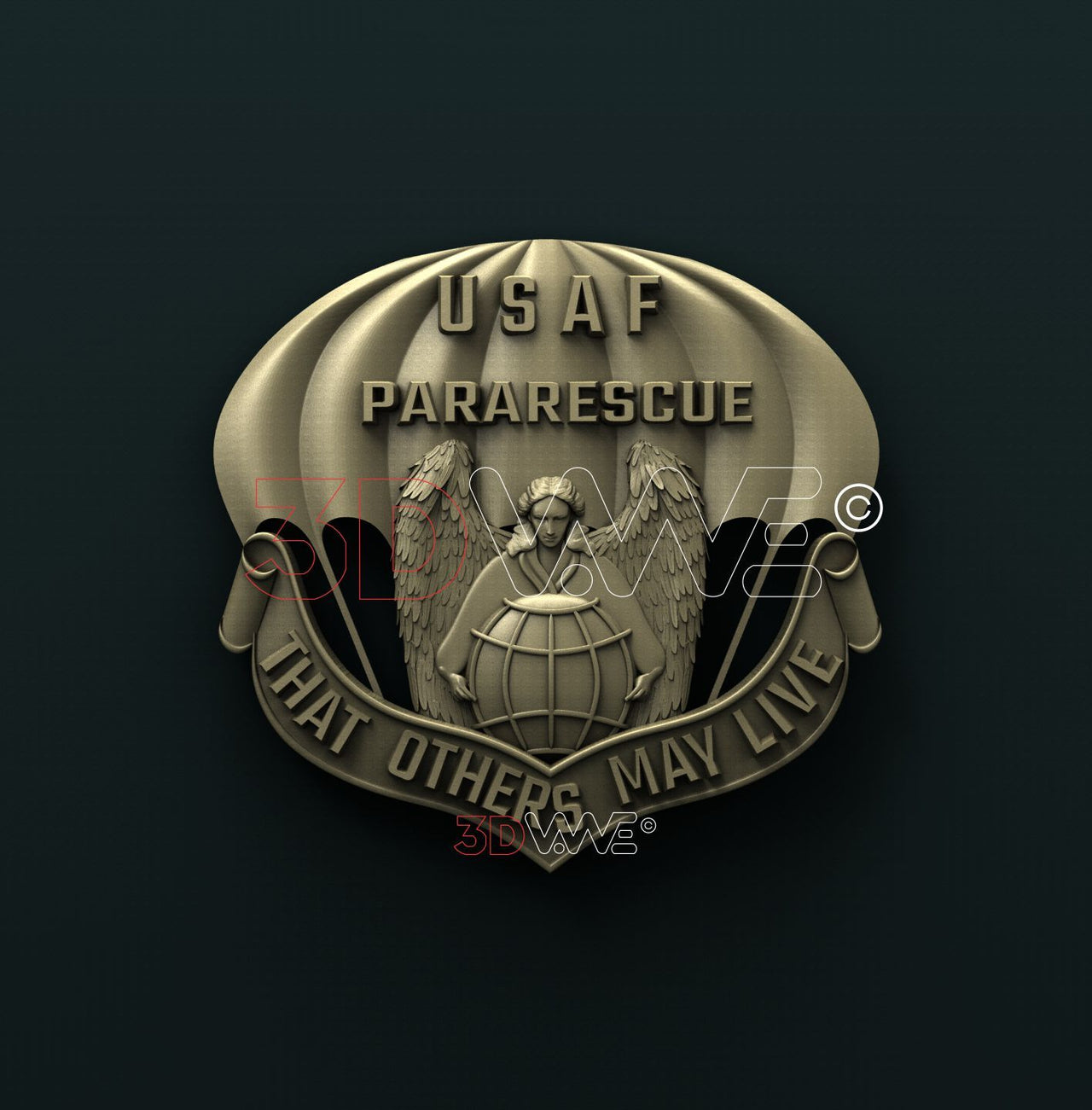 USAF PARARESCUE 3D STL 3DWave