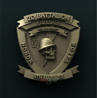 Thumbnail for USMC, 2d BATTALION, 9th MARINES 3D STL 3DWave