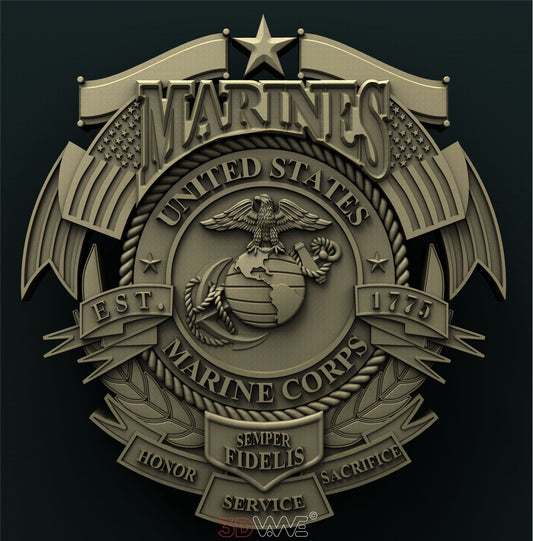USMC 3D STL 3DWave