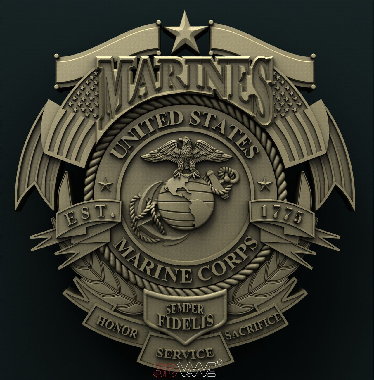 USMC 3D STL 3DWave