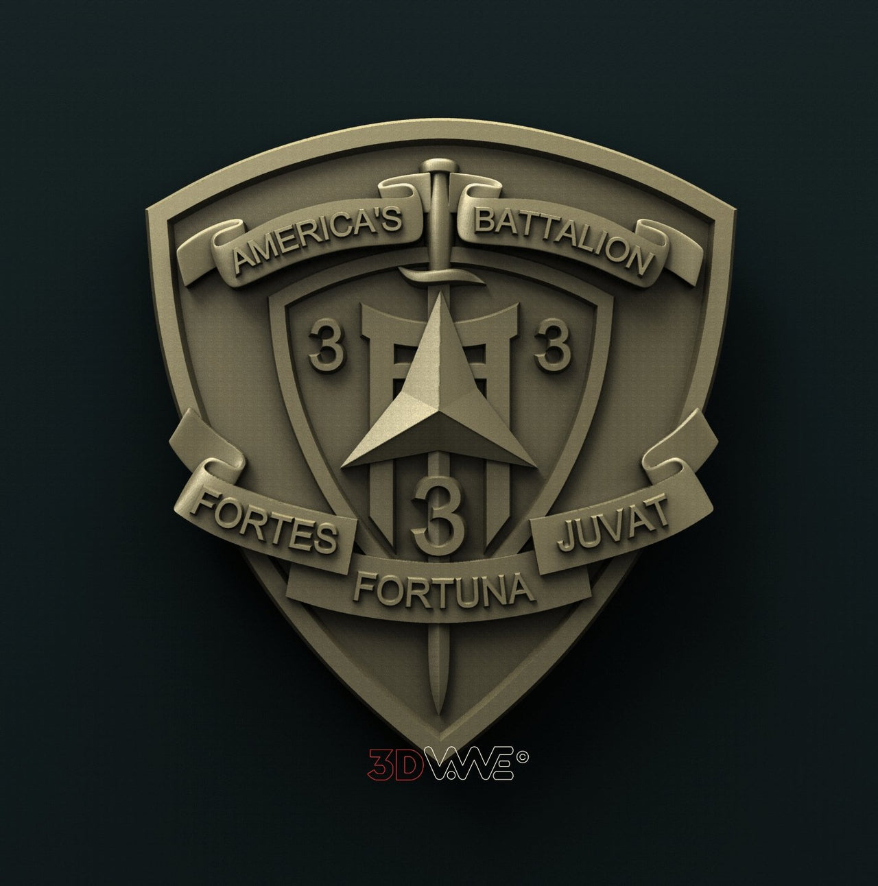 USMC, 3rd BATTALION 3rd MARINES 3D STL 3DWave