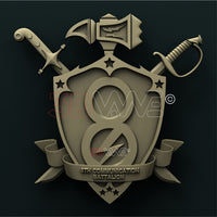 Thumbnail for USMC, 8th COMMUNICATION BATTALION 3D STL 3DWave