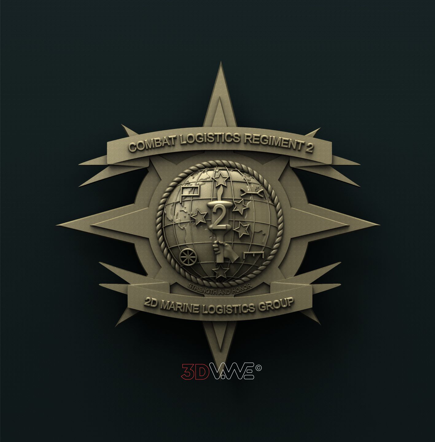 USMC COMBAT LOGISTICS REGIMENT 2 3D STL 3DWave