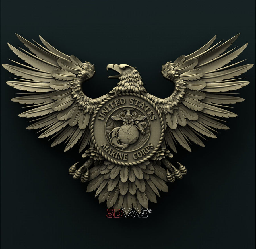 USMC EAGLE 3D STL 3DWave