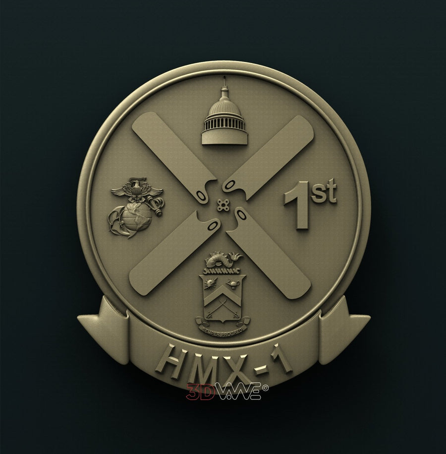 USMC HELICOPTER SQUADRON ONE (HMX-1) 3D STL 3DWave