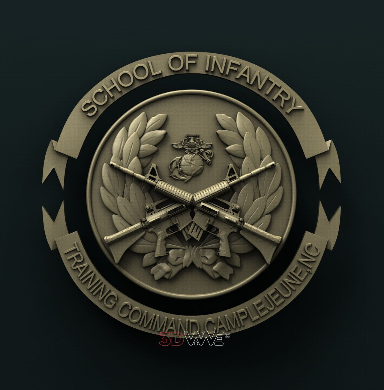 USMC SCHOOL OF INFANTRY 3D STL 3DWave