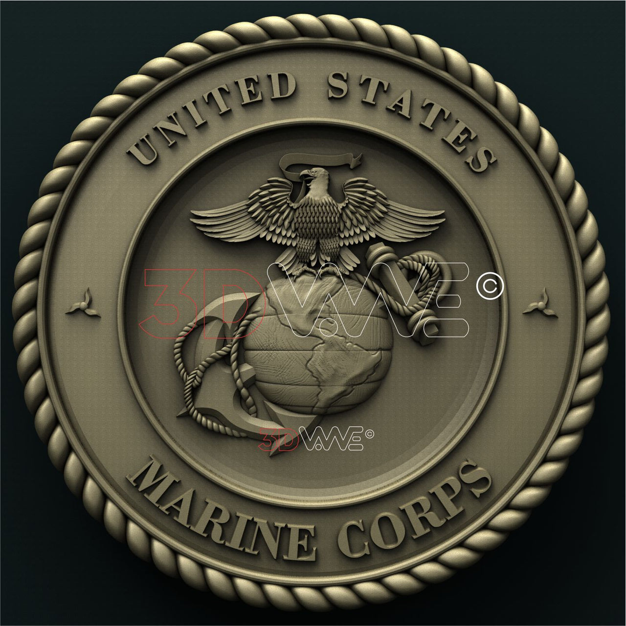 USMC SEAL 3D STL 3DWave