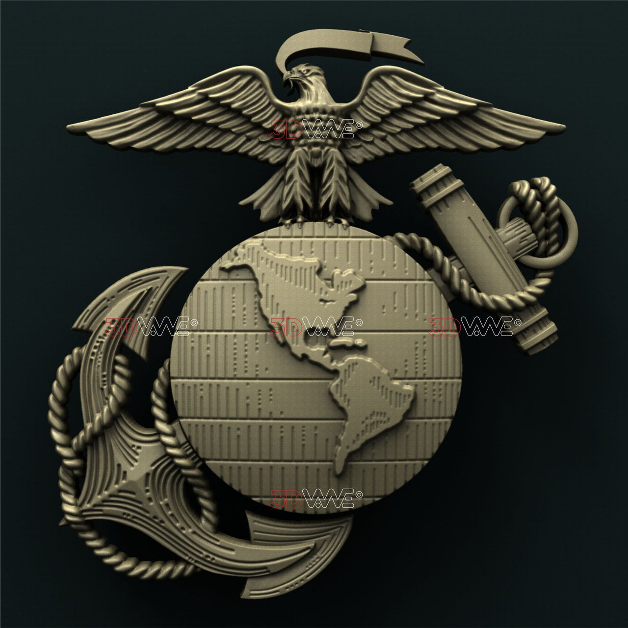 USMC SEAL 3D STL 3DWave