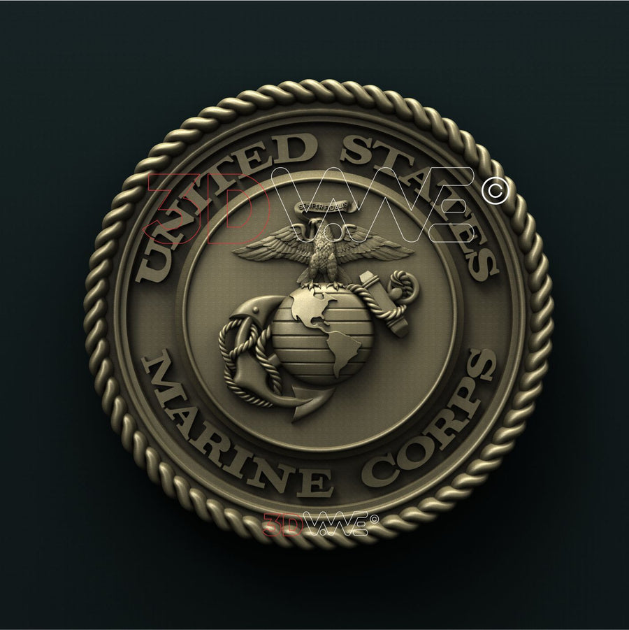USMC SEAL 3D STL 3DWave