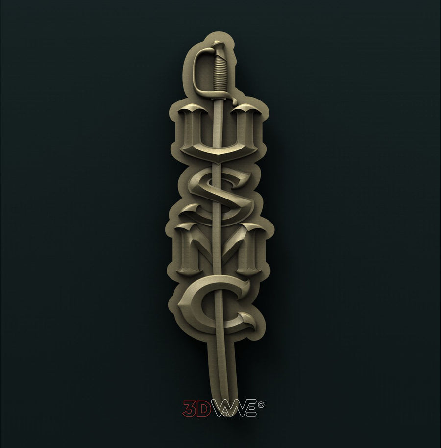 USMC sword 3D STL 3DWave