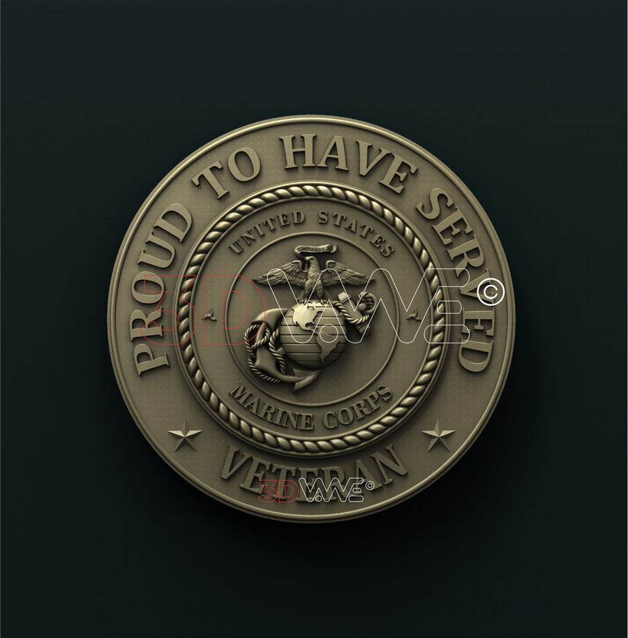 USMC VETERAN 3D STL 3DWave