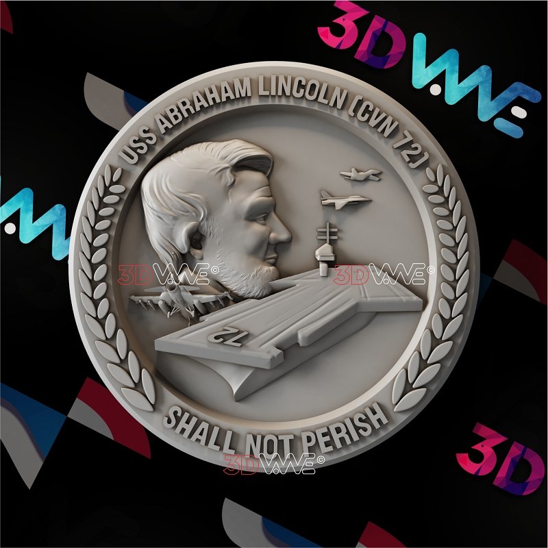 USS ABRAHAM LINCOLN CVN 72 3d stl 3DWave