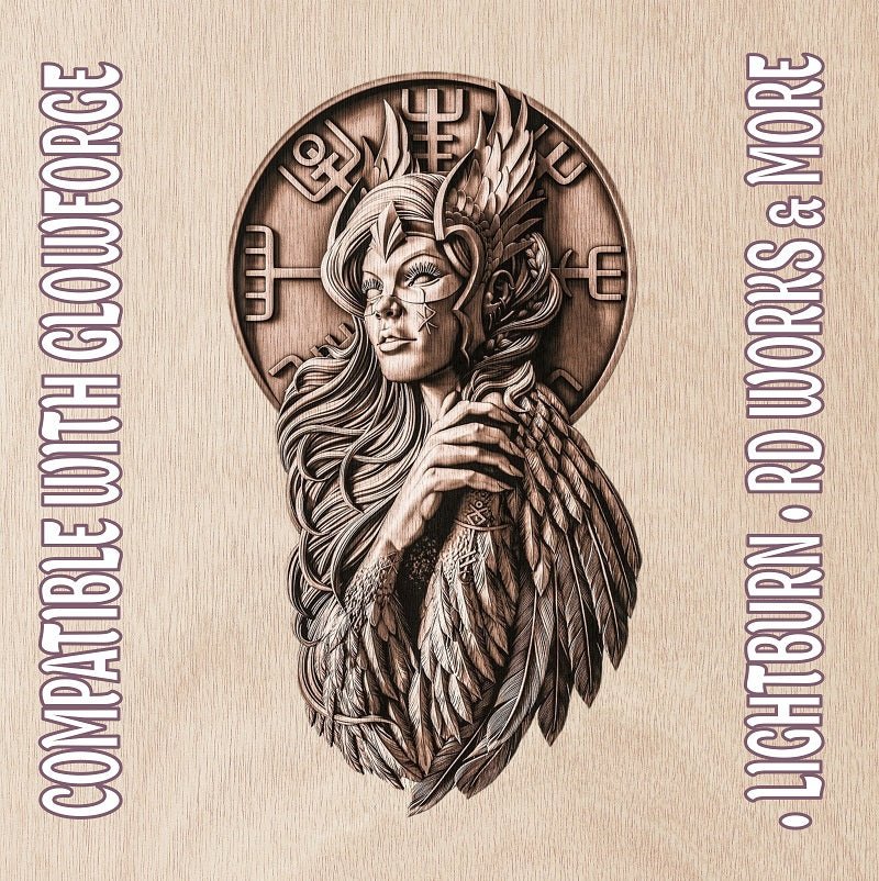 VALKYRIE 3d illusion & laser - ready file 3DWave.us