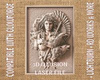 Thumbnail for Valkyrie 3d illusion & laser-ready files - 3DWave.us