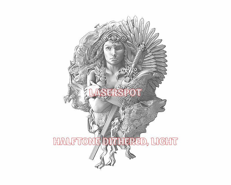 Valkyrie 3d illusion & laser-ready files - 3DWave.us