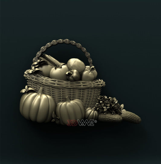 VEGETABLE BASKET 3D STL 3DWave