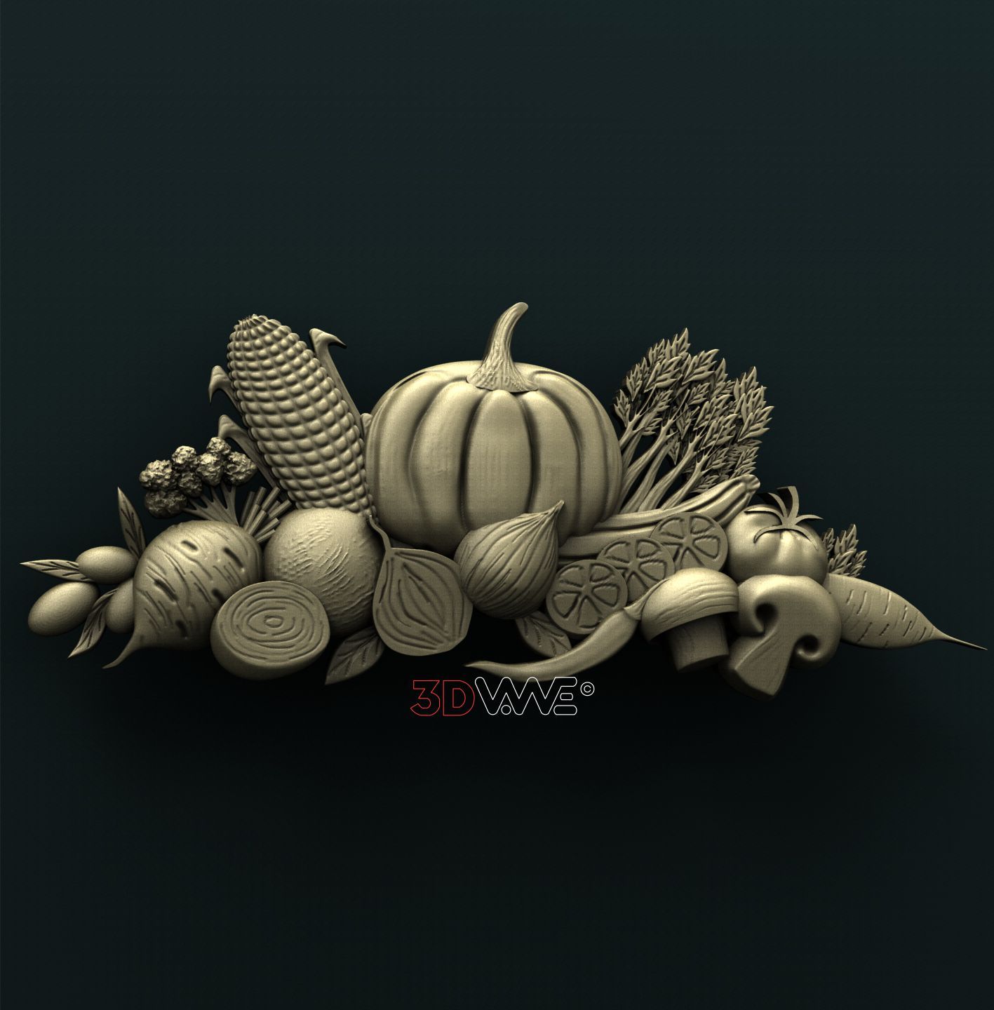 VEGETABLES 3D STL 3DWave