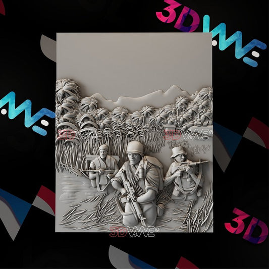 VIETNAM VETERAN 3d stl 3DWave