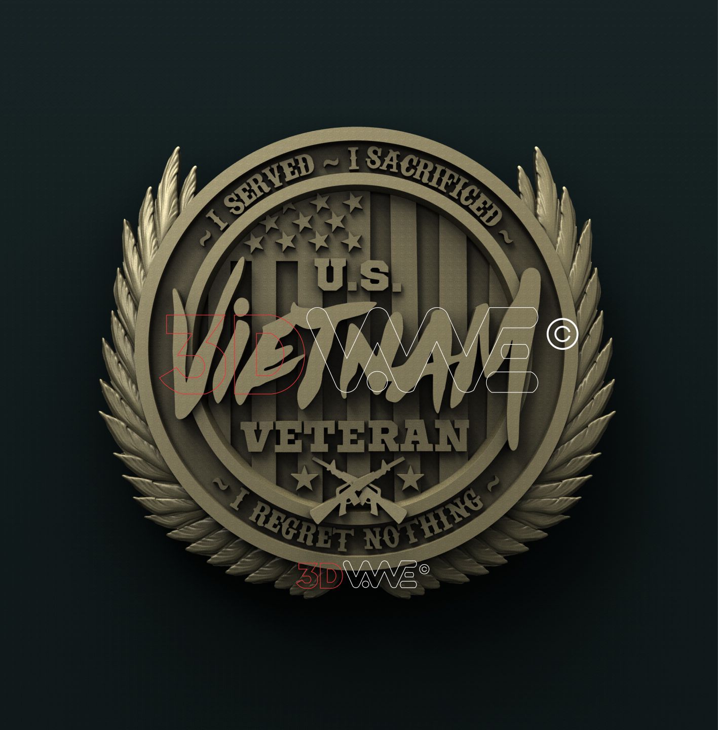 VIETNAM VETERAN 3D STL 3DWave