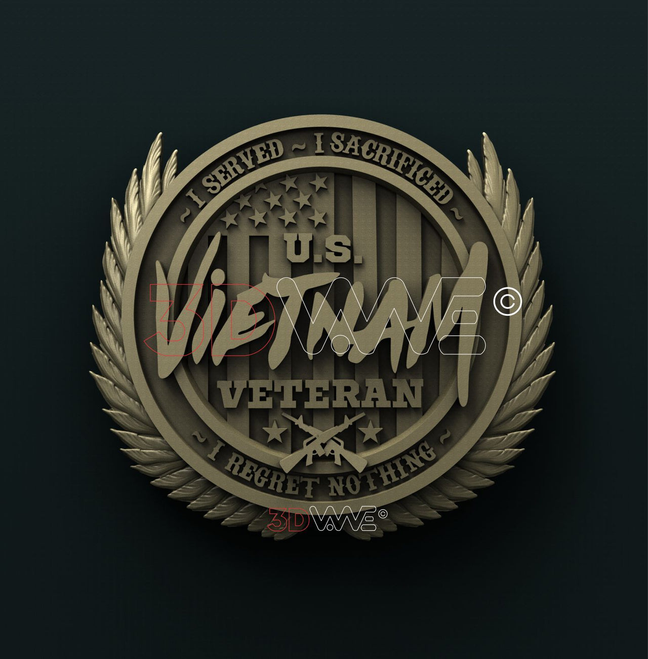 VIETNAM VETERAN 3D STL 3DWave