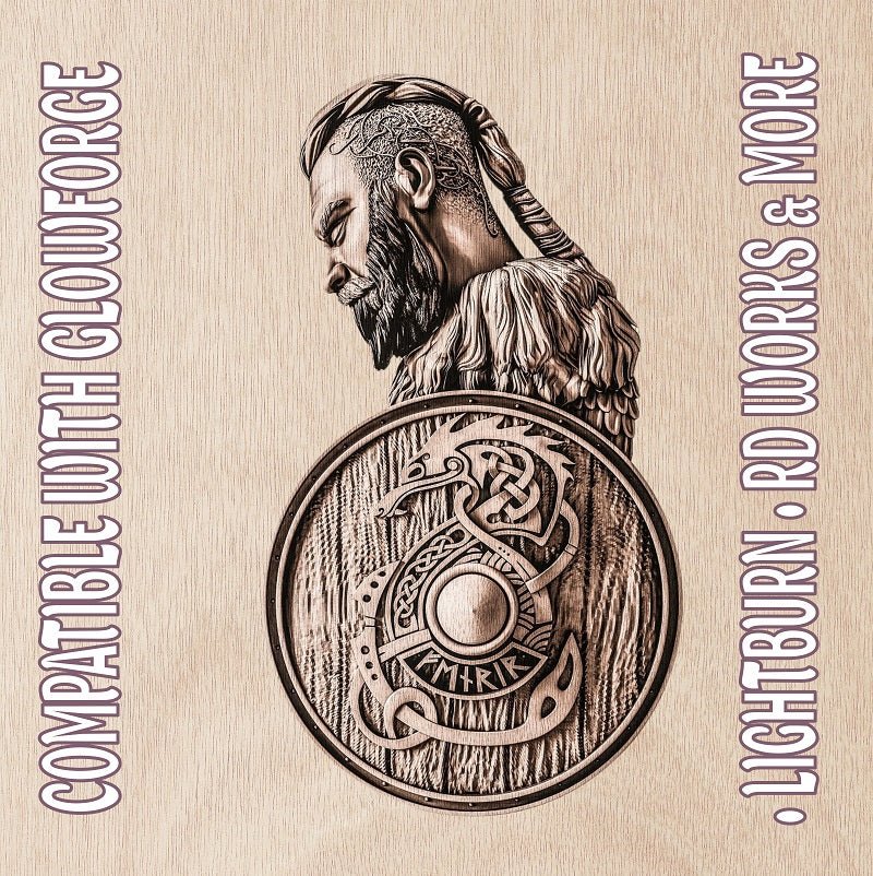 VIKING 3d illusion & laser - ready file 3DWave.us