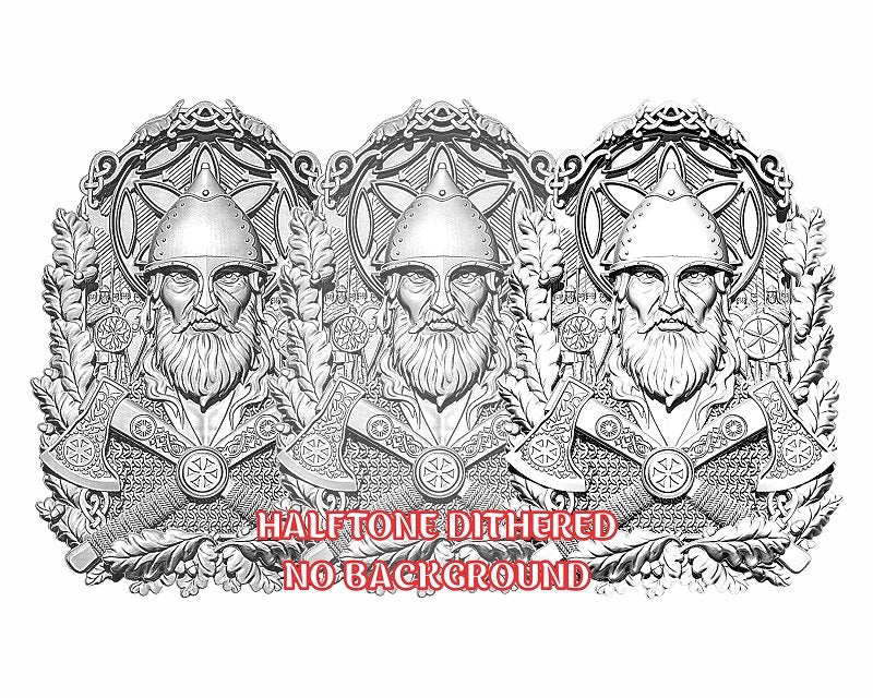 VIKING 3d illusion & laser-ready file 3DWave.us