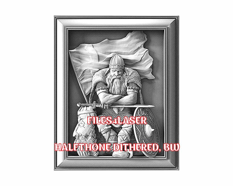 Viking 3d illusion & laser-ready files - 3DWave.us