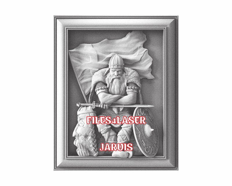 Viking 3d illusion & laser-ready files - 3DWave.us