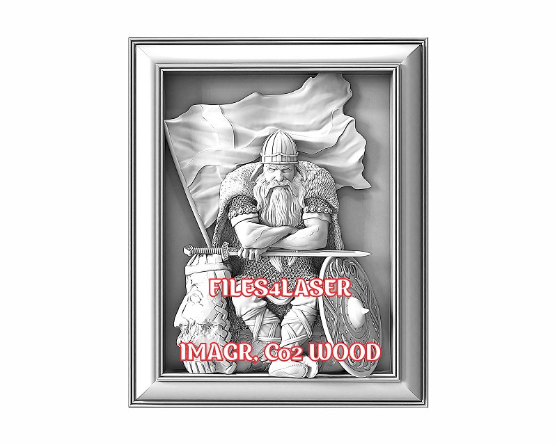 Viking 3d illusion & laser-ready files - 3DWave.us