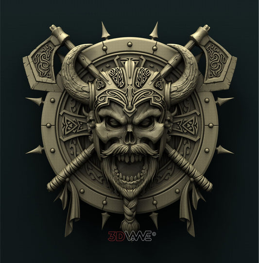VIKING SKULL 3D STL 3DWave