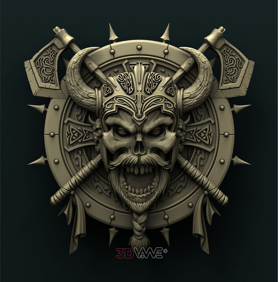 VIKING SKULL 3D STL 3DWave