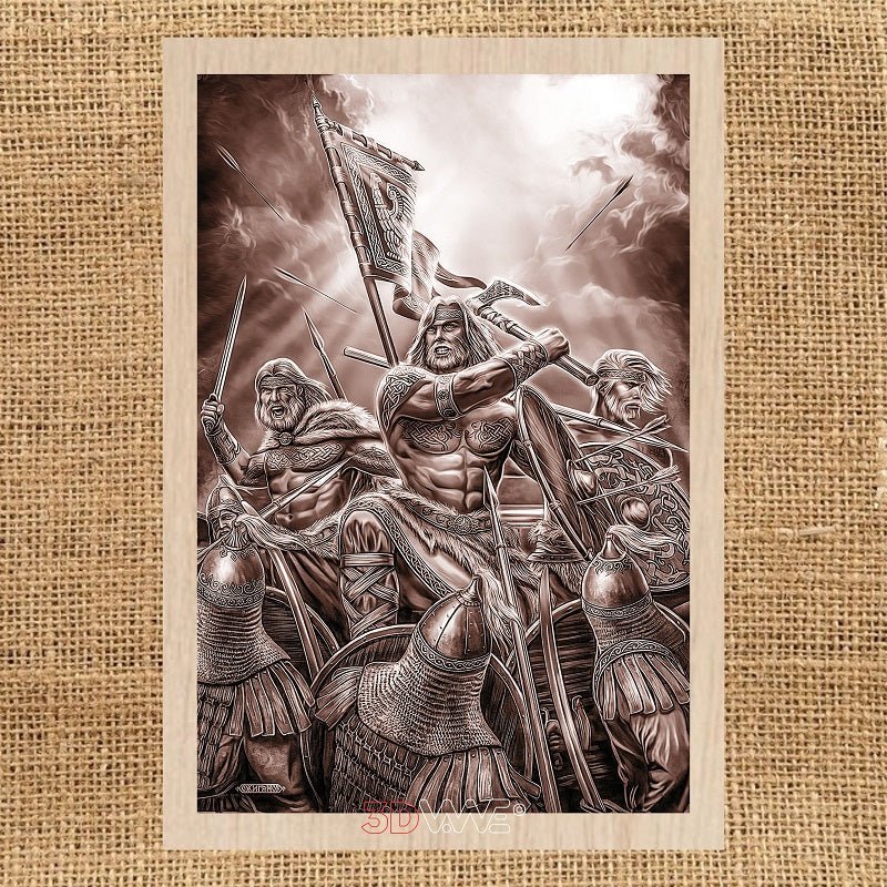 VIKINGS BATTLE pyroprinter and laser-ready file 3DWave.us