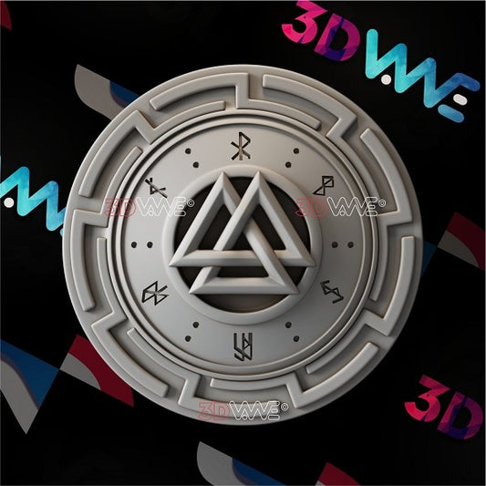 VIKING'S SHIELD 3d stl 3DWave.us