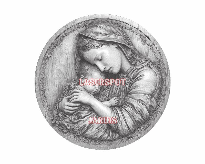 Virgin Mary 3d illusion & laser-ready files - 3DWave.us