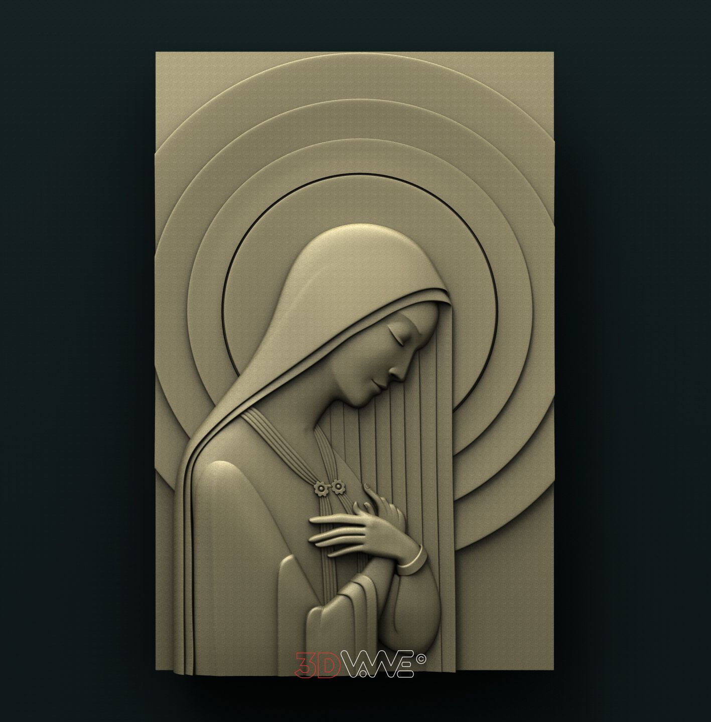 VIRGIN MARY 3D STL 3DWave
