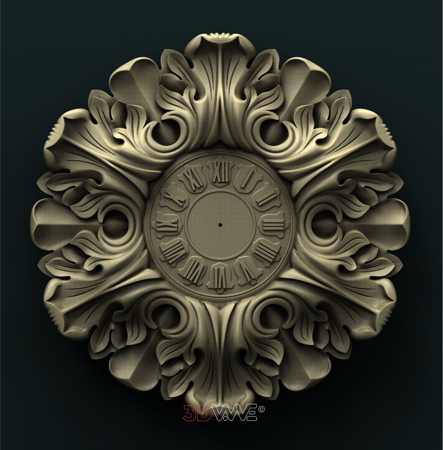 WAL CLOCK 3D STL 3DWave
