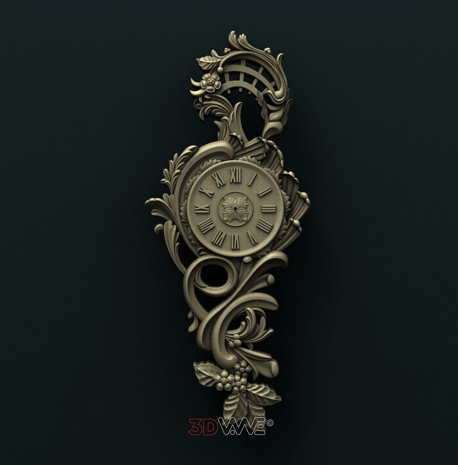 WALL CLOCK 3D STL 3DWave