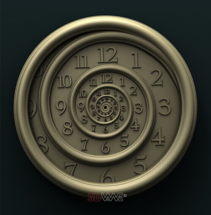 WALL CLOCK 3D STL 3DWave