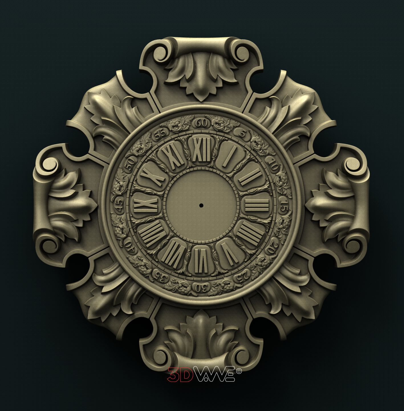 WALL CLOCK 3D STL 3DWave