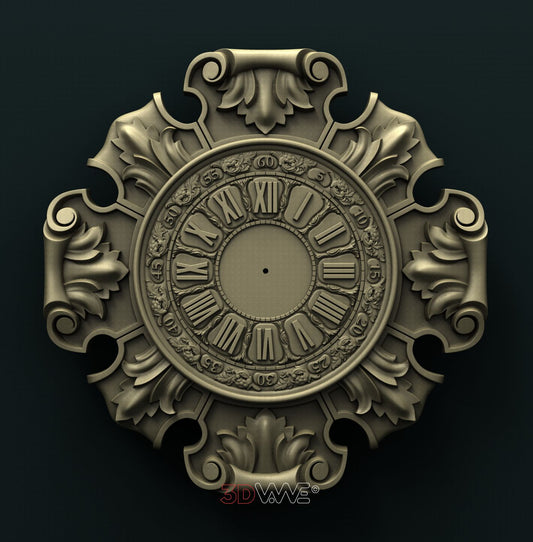 WALL CLOCK 3D STL 3DWave
