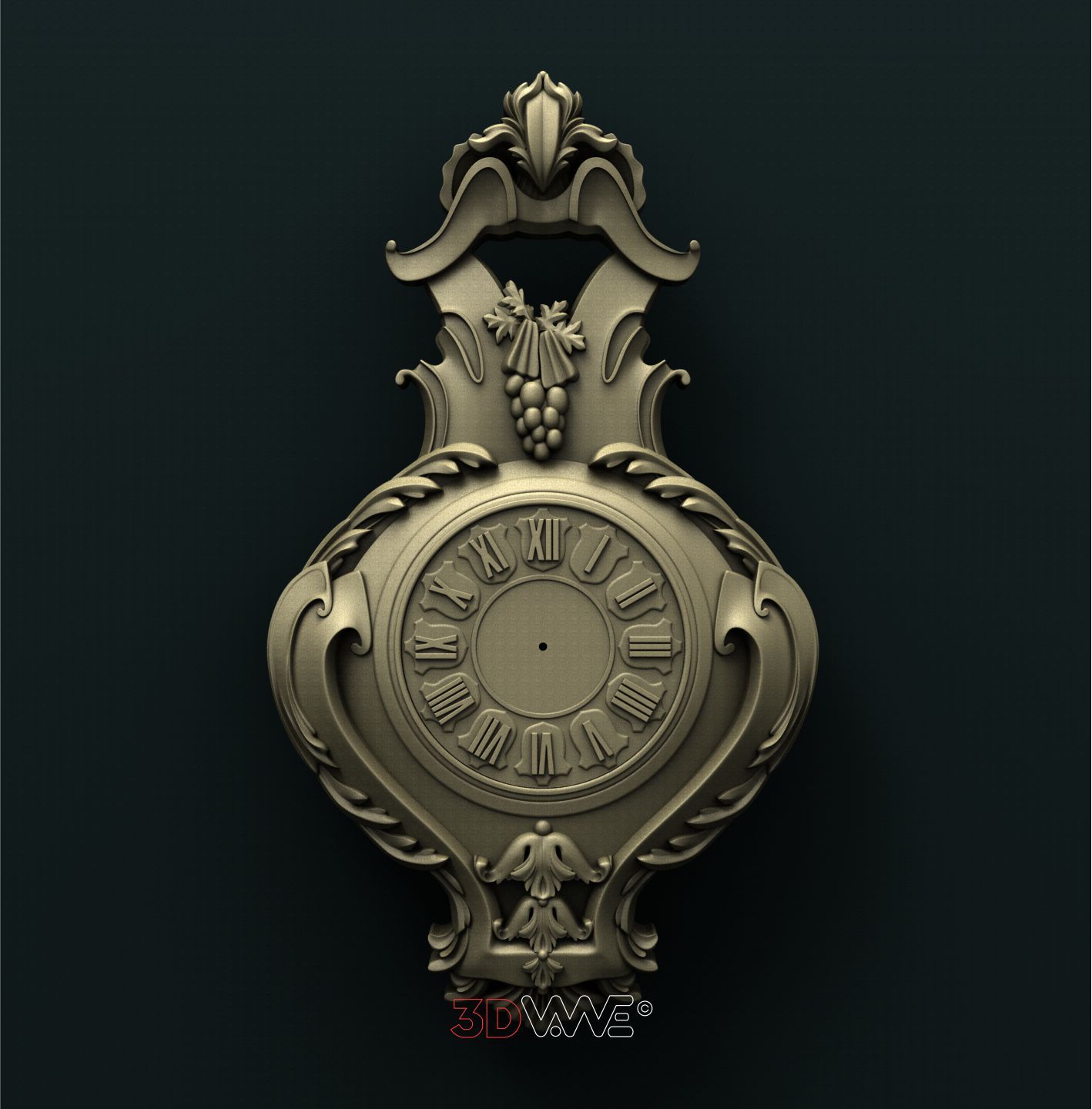 WALL CLOCK 3D STL 3DWave