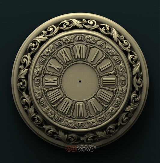 WALL CLOCK 3D STL 3DWave