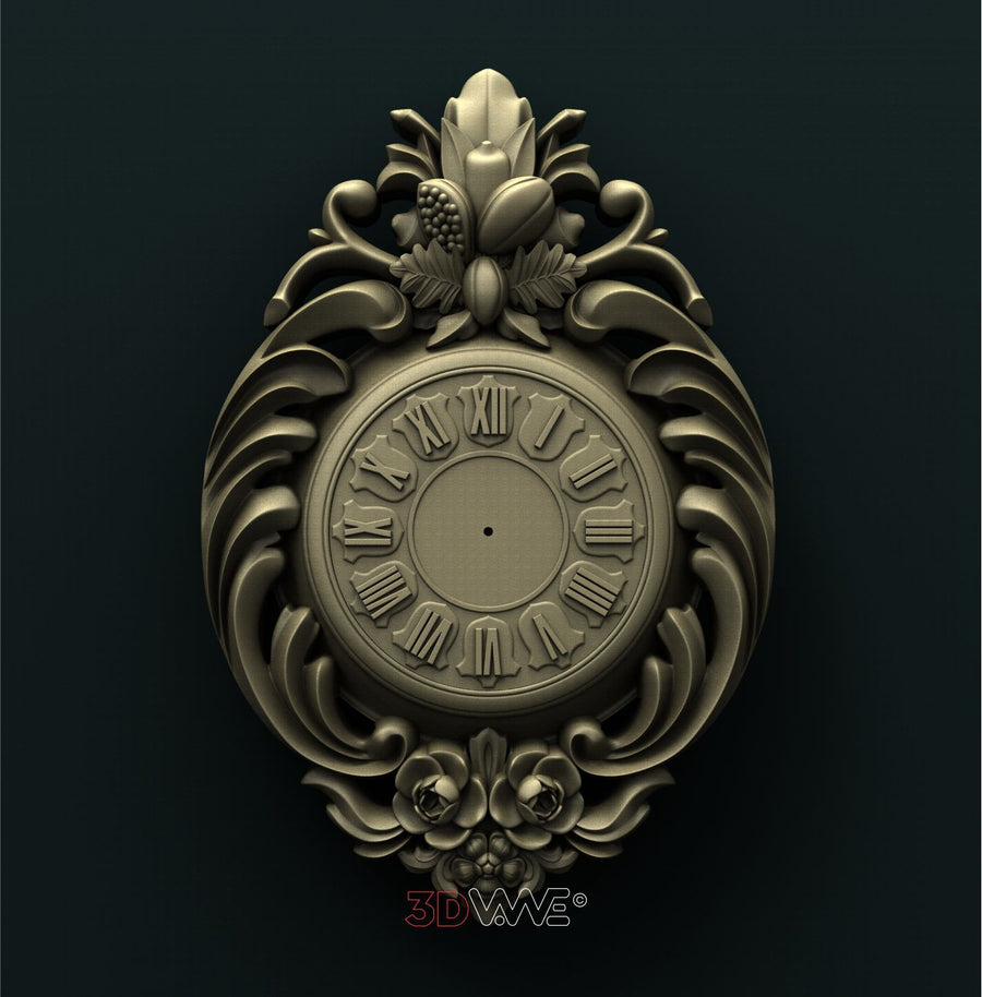 WALL CLOCK 3D STL 3DWave