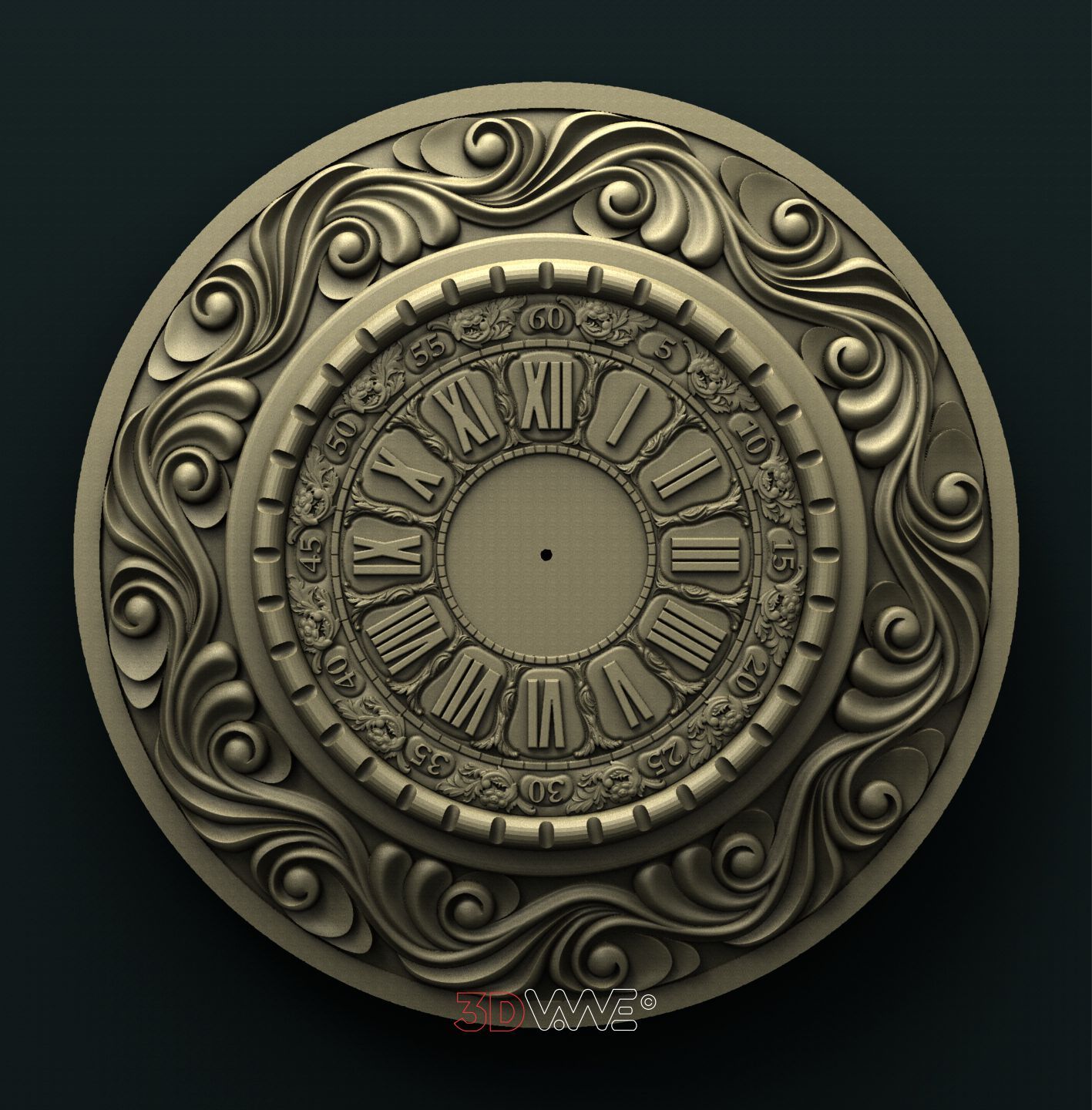 WALL CLOCK 3D STL 3DWave