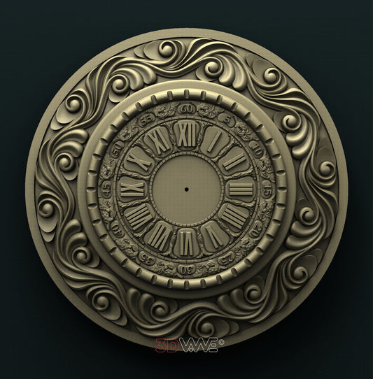 WALL CLOCK 3D STL 3DWave
