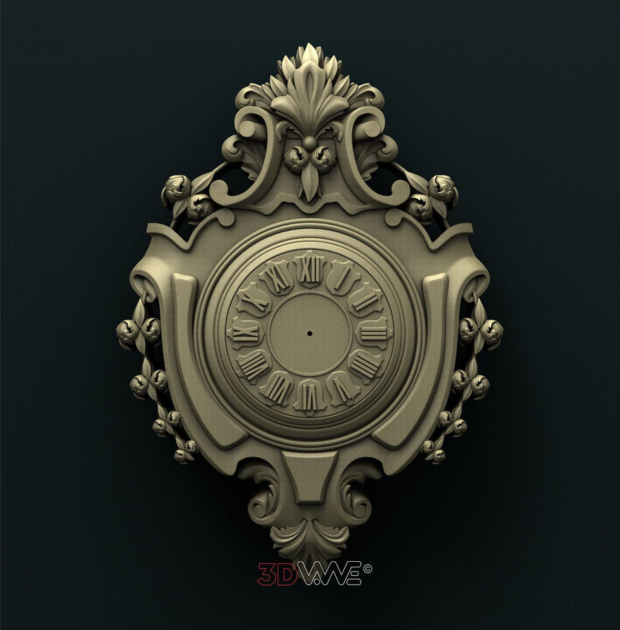 WALL CLOCK 3D STL 3DWave