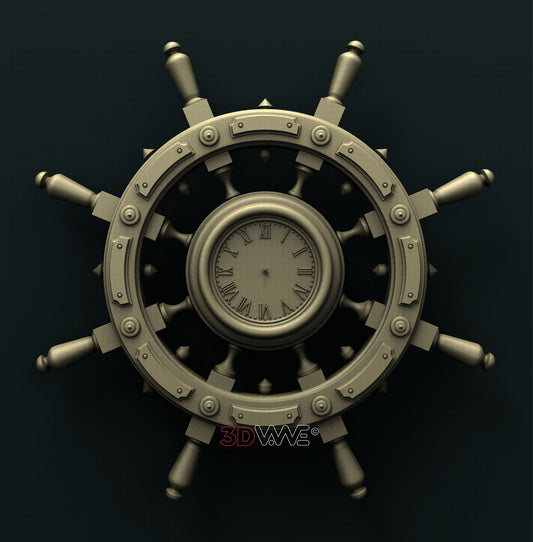 WALL CLOCK 3D STL 3DWave