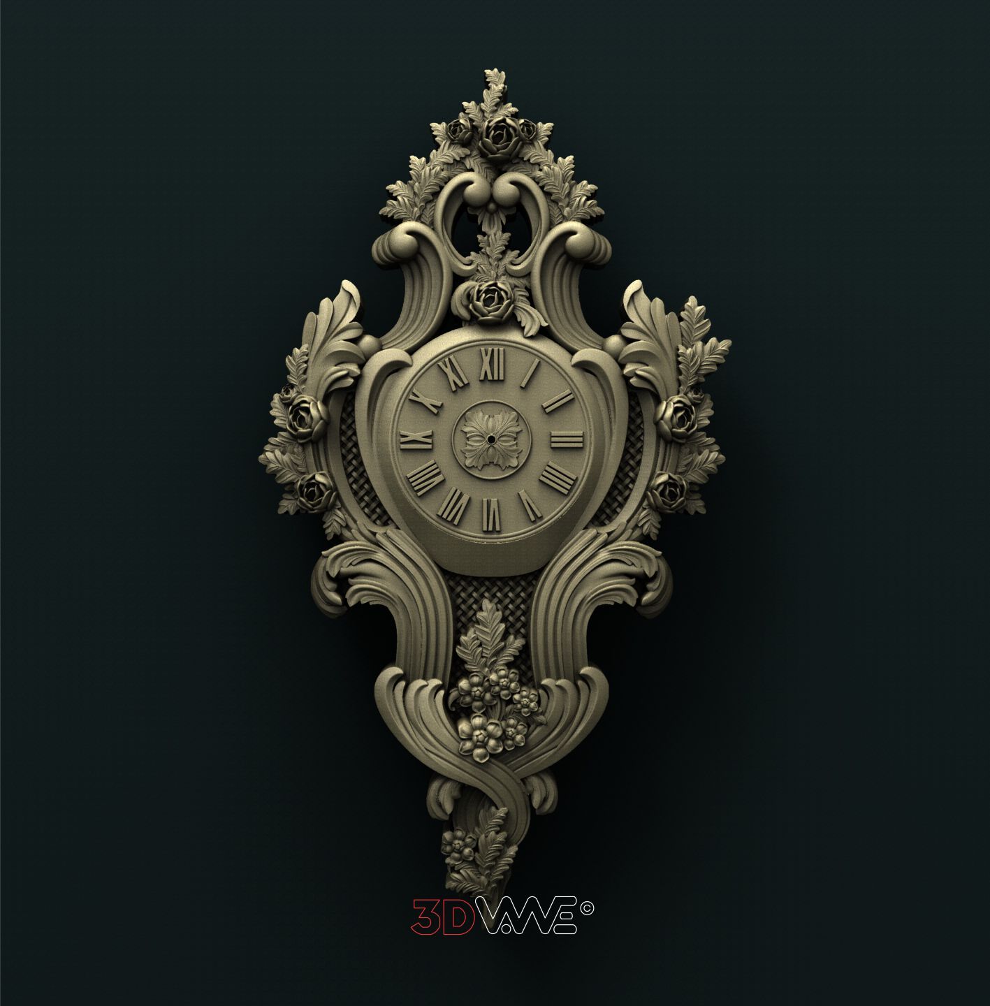 WALL CLOCK 3D STL 3DWave