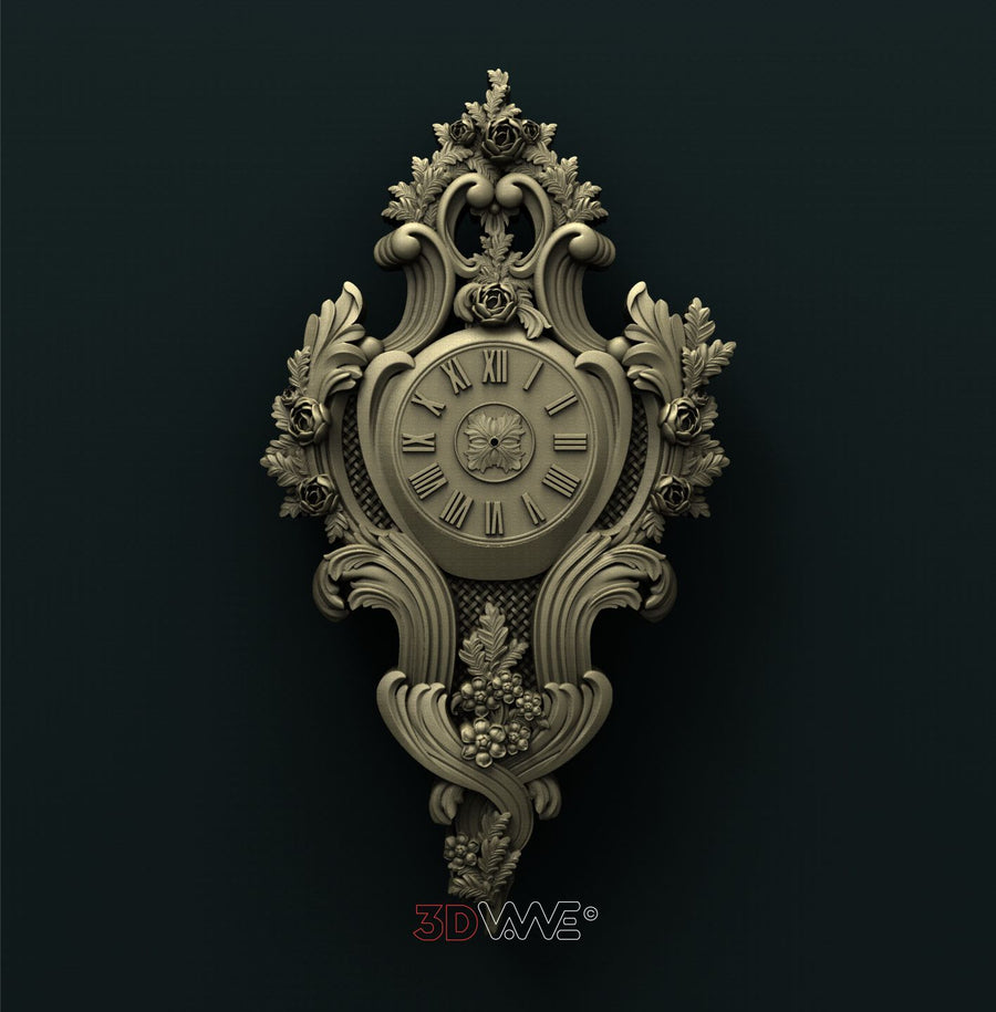 WALL CLOCK 3D STL 3DWave