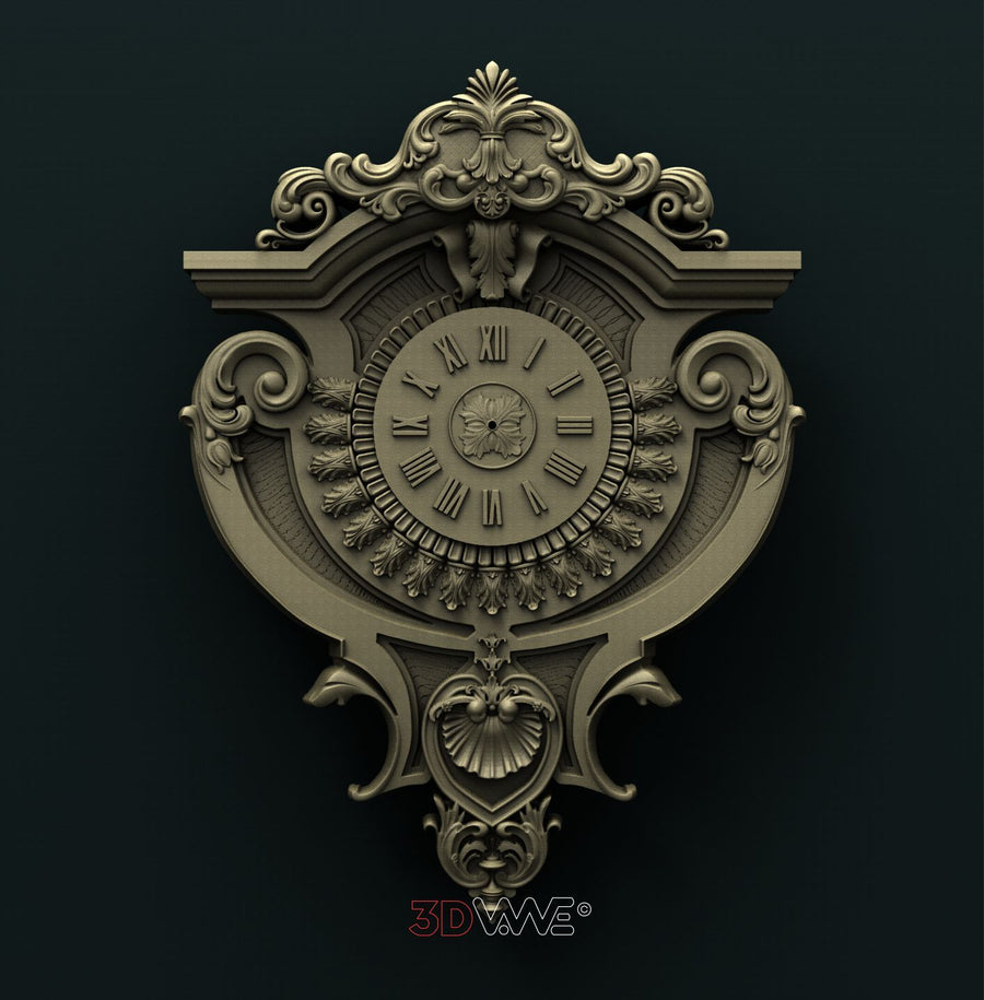 WALL CLOCK 3D STL 3DWave